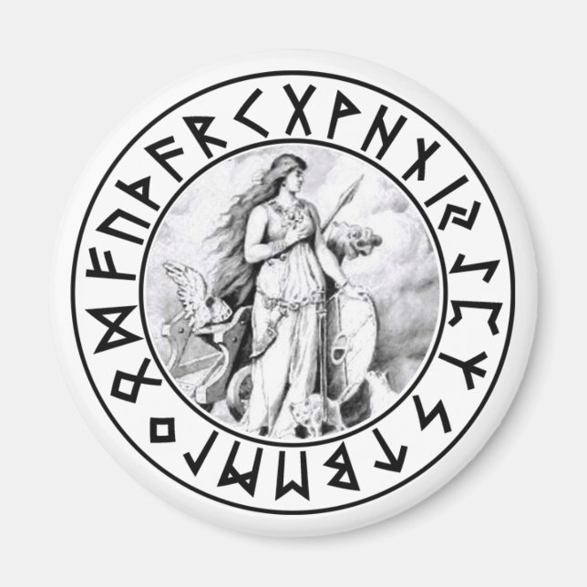 magnet Freya Rune Shield (Framsidan)