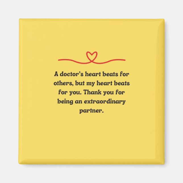 Magnet Gift för Doktor-partner (Framsidan)