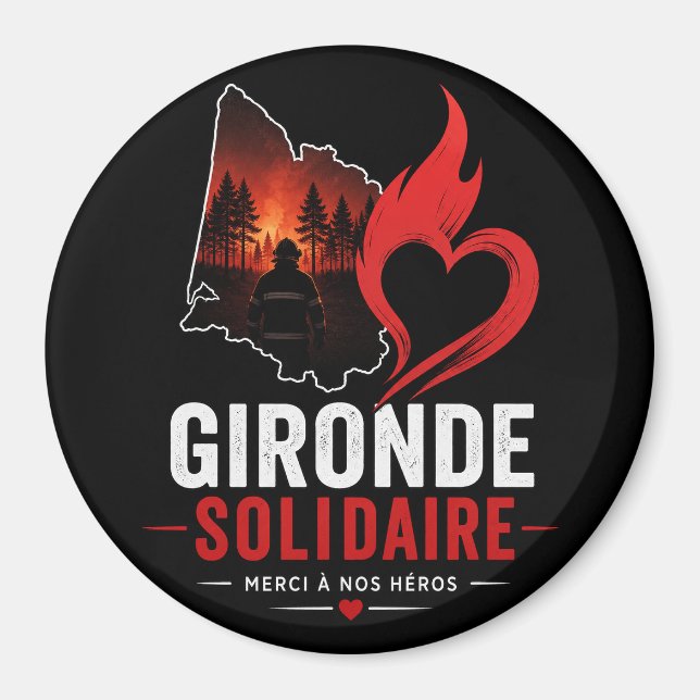 Magnet "Gironde Solidaire 2026" – Merci à nos héro (Framsidan)