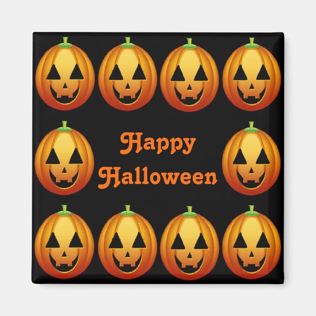 Magnet Glad Halloween Pumpa (Framsidan)