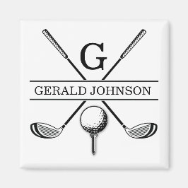 Magnet Golf Design Monogram-mall
