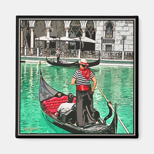 Magnet: Gondolier Magnet (Framsidan)