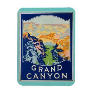 Magnet, Grand Canyon vintage resor art Magnet