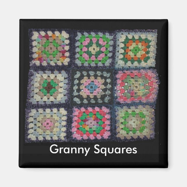 Magnet - Granny Squares (Framsidan)
