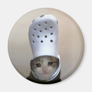 Magnet Gråter Kat Croc Hat Memme