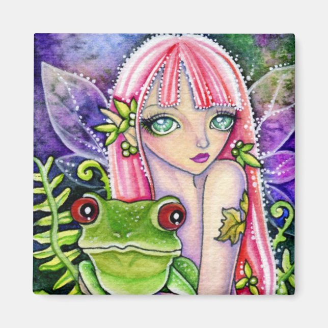 Magnet - Grönt Frog Elf (Framsidan)