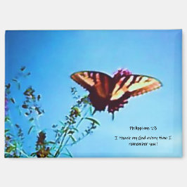 Magnet Gult Butterfly Phillipians 1:3
