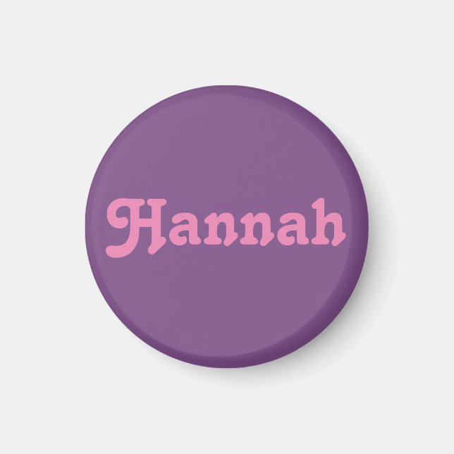 Magnet Hannah (Framsidan)