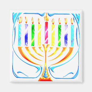 Magnet: Hanukkah menora - Chanukah menora Magnet