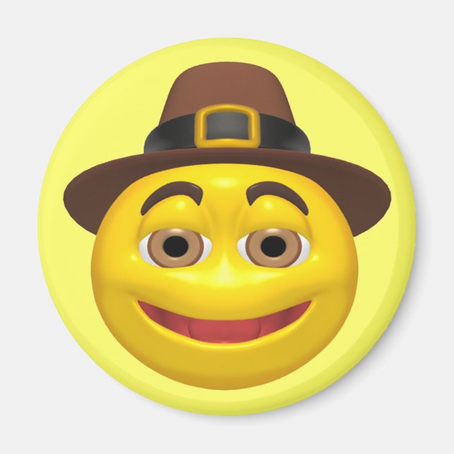 Magnet - Happy thanksgiving Pilgrim (Framsidan)