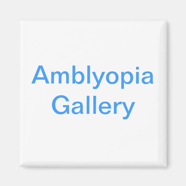 Magnet i Amblyopi Gallery (Framsidan)