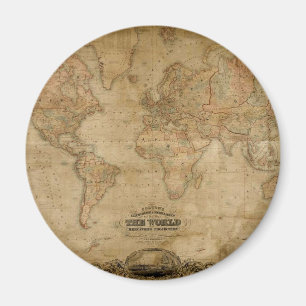 Magnet i Antique World Map Series