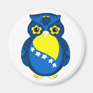 Magnet i Flagga i Bosnien och Uggla