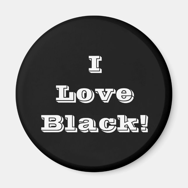 Magnet I Kärlek Black (Framsidan)