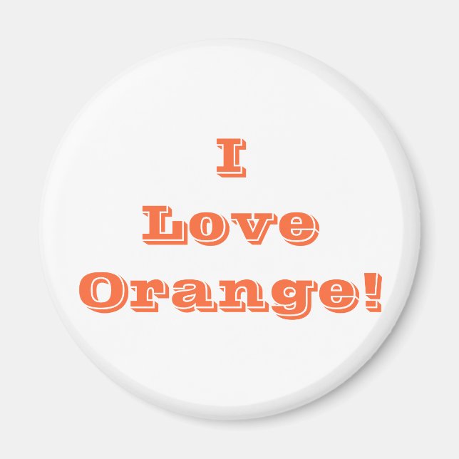 Magnet I Kärlek Orange (Framsidan)