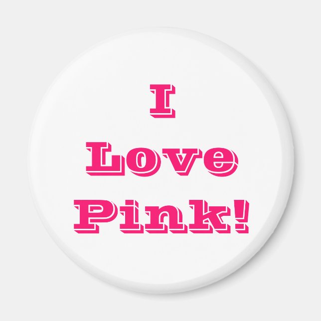 Magnet I Kärlek Rosa (Framsidan)