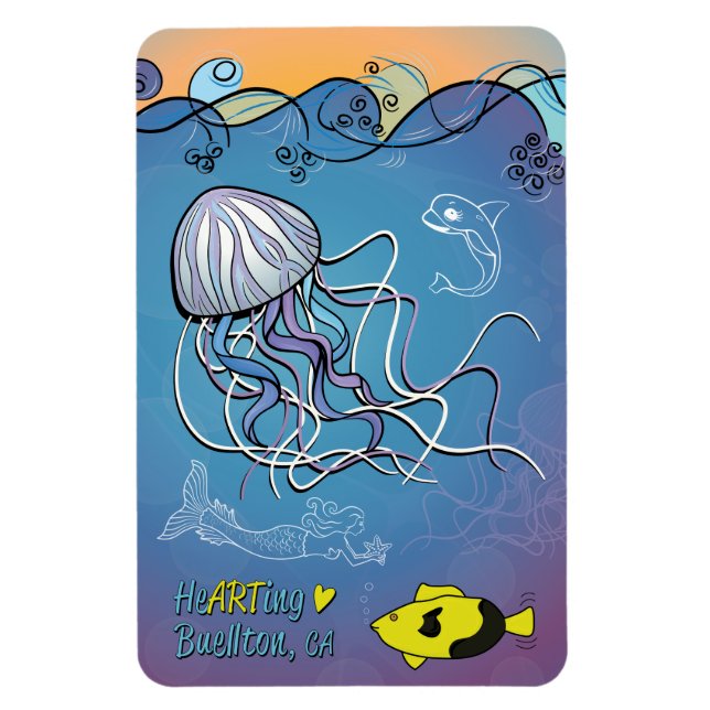 Magnet - Jelly Vågar - Buellton.Art (Vertikal)