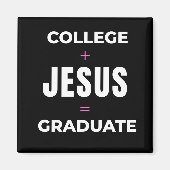 Magnet Jesus+Högskola = Examen (Framsidan)