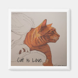 magnet: Kat är Kärlek Magnet