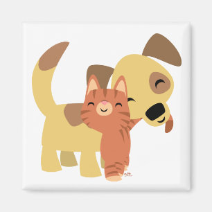 Magnet kattunge & Doggy tecknad
