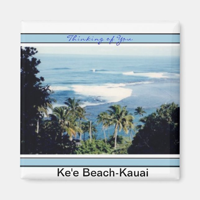 Magnet-Ke'e Beach, Kauais North Shore Magnet (Framsidan)