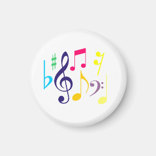 Magnet-knapp för musiksymboler magnet
