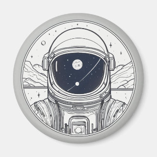 Magnet-knapp med utrymmesdesign magnet