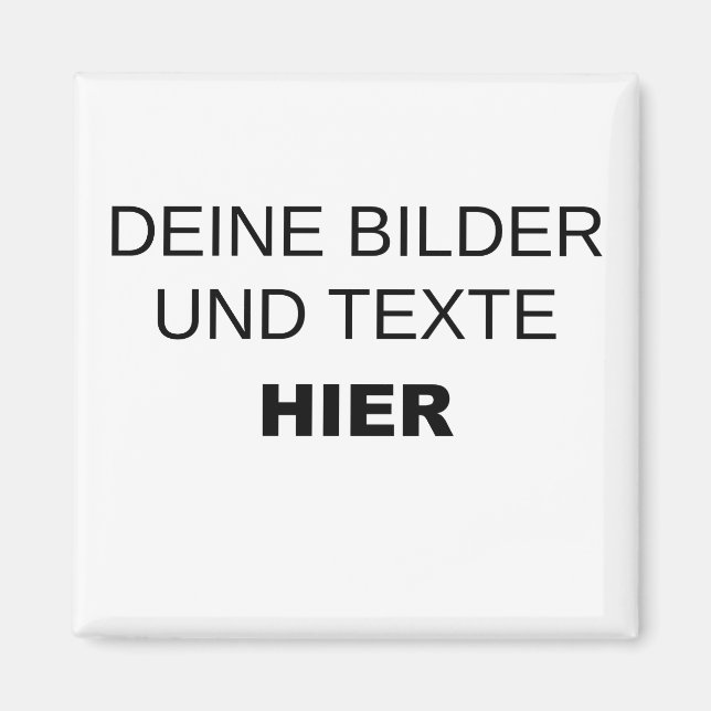 Magnet komplett selbst gestalten (Framsidan)