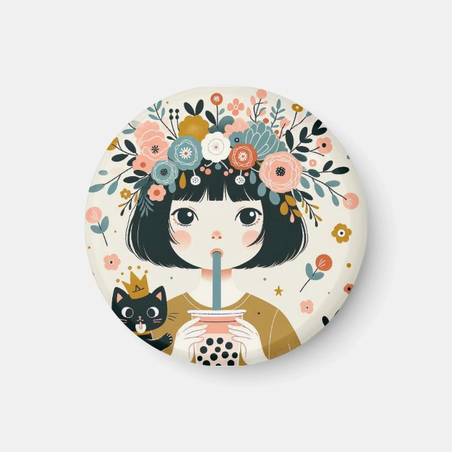 Magnet  “La petite fille au bubble tea“ (Framsidan)