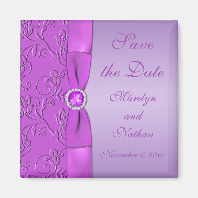 Magnet Lavender and Lila Wedding Favor (Framsidan)