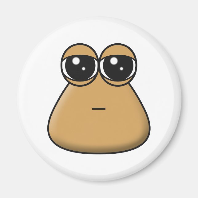 Magnet - Ledsen Baby Pou (Framsidan)
