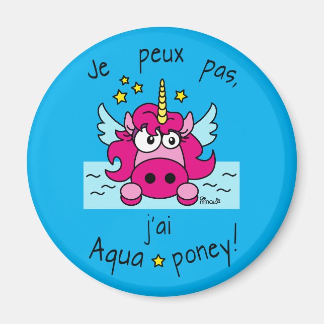 Magnet "Licorne, Aquaponey" (Framsidan)