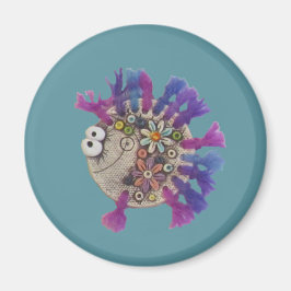 Magnet - Lila Yarn Fish - Baby