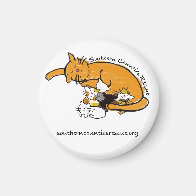 Magnet (Logotypen runt Kattunge) (Framsidan)