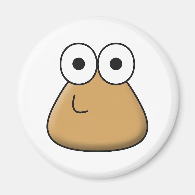 Magnet - Lycklig Baby Pou (Framsidan)