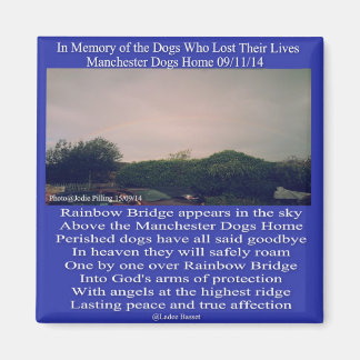 Magnet Manchester Rainbow Bridge Dikt