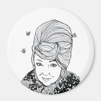 Magnet: Marilyn med Bee Hive Hairstyle Magnet