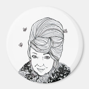 Magnet: Marilyn med en bibikupafrisyr Magnet