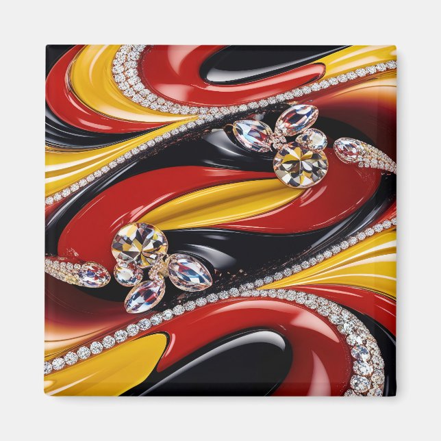 Magnet med belgiskt Färg Design (Framsidan)