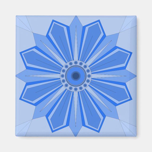 Magnet med blomkonst (Framsidan)