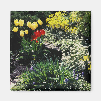 magnet med blomsterträdgård