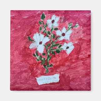 Magnet med botanisk design