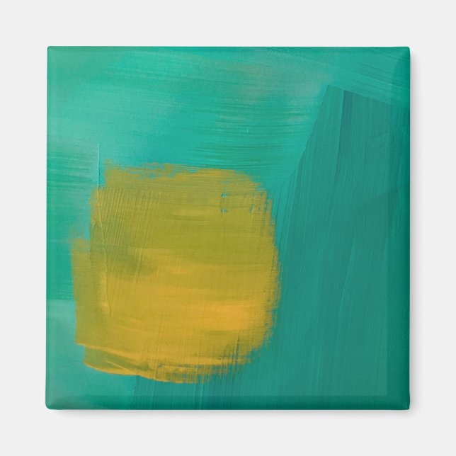 Magnet med dimmig sol-design (Framsidan)