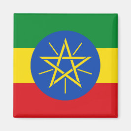Magnet med Etiopiens Flagga