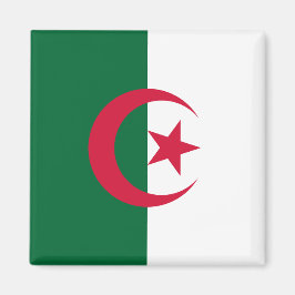 Magnet med Flagga Algeriet