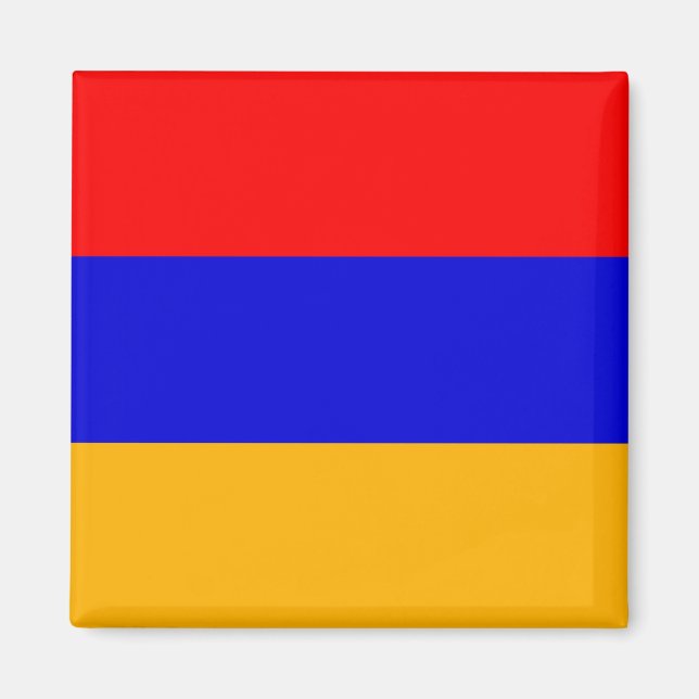 Magnet med Flagga Armenien (Framsidan)