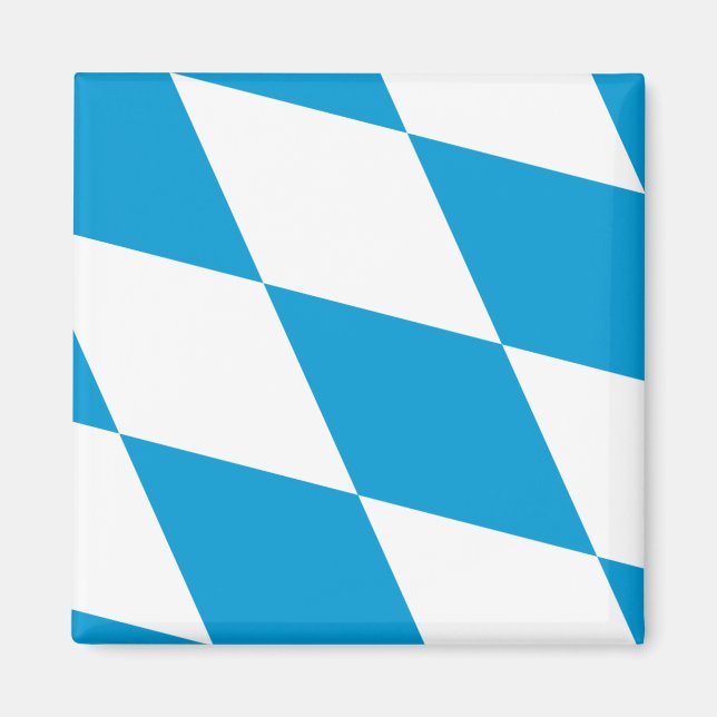 Magnet med Flagga av Bayern, Tyskland (Framsidan)