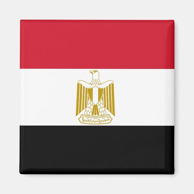 Magnet med Flagga av Egypten (Framsidan)