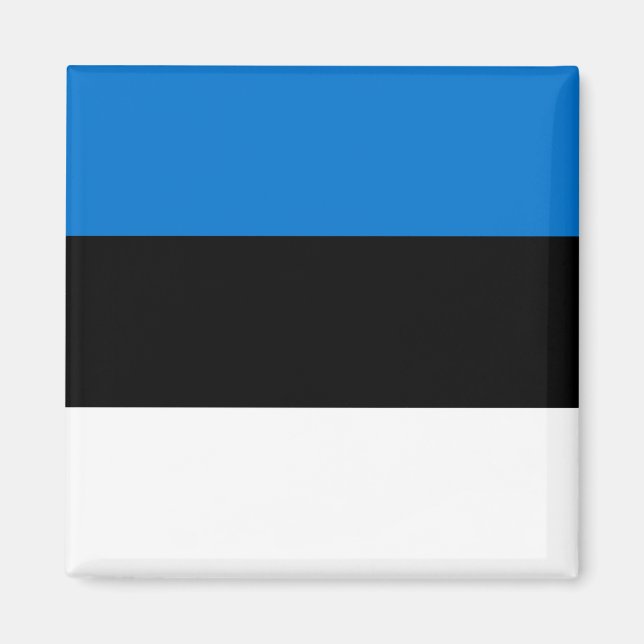 Magnet med Flagga av Estland (Framsidan)