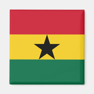Magnet med Flagga av Ghana